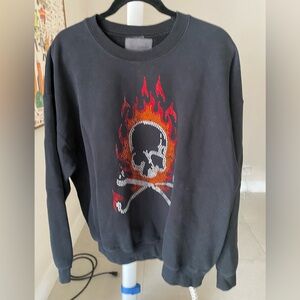 Carmar Rhinestone Studded Sweatshirt size M